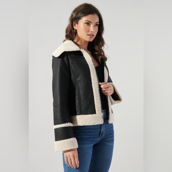 Embers Leather Sheepskin Jacket - Picture 6 of 9